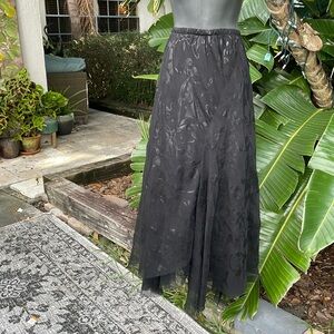 Shamask asymmetric tone on tone, maxi skirt